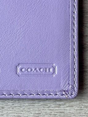 Coach Lavender Genuine Leather Clutch Wallet Pocketbook